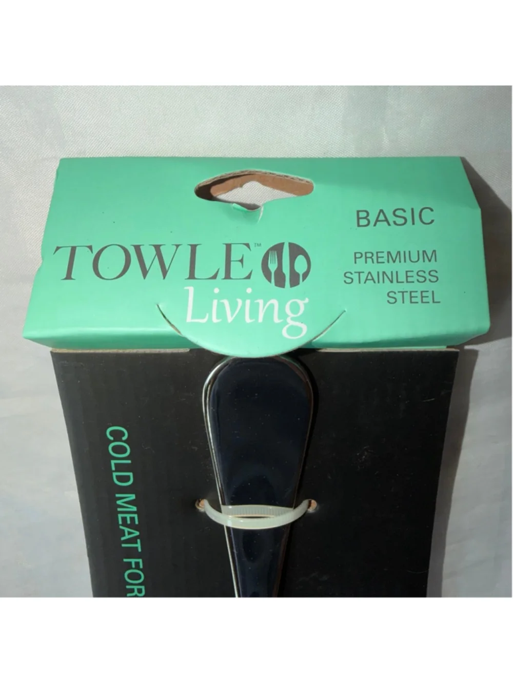 NIP Towle Living Basic Premium Stainlesscold Meat Steel Cold Meat Serving Fork
